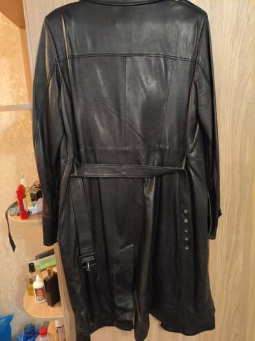 стильные плащи больших размеров: Женское пальто GRAFINA Размер: 46 Цвет: черный, фасон — длинное — 4