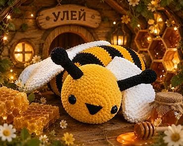 Игрушки: Вязаные игрушки из мягкой плюшевой пряжи (амигуруми) - Ассортимент — 3