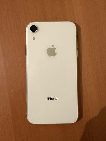 IPhone Xr, Б/у, 128 ГБ, Белый, Чехол