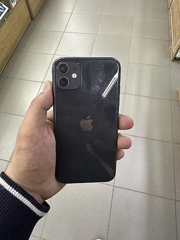 Apple iPhone: IPhone 11, Б/у, 128 ГБ, Черный, 100 % — 1