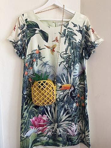 эспадрили: ☀️ Стильное летнее платье H & M Швеция с ярким тропическим — 6