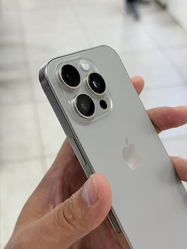 ipone 16: IPhone 16 Pro, Б/у, 1 ТБ, Natural Titanium, Защитное стекло, Чехол, 91 % — 6