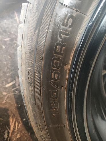 диски r 14 штамповка: Колеса в сборе 185 / 65 / R 14, Лето, Б/у, Запаска, Легковые, Железные, отверстий - 4 — 5