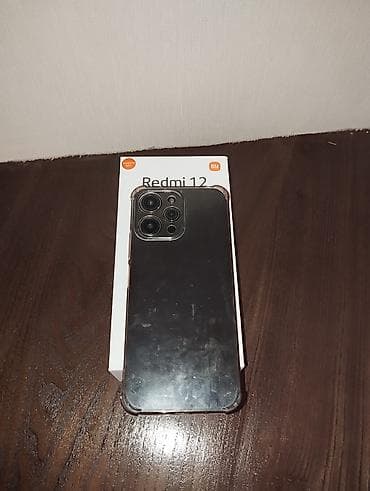 redmi note 12 чехол: Redmi, Redmi 12, Б/у, 128 ГБ, цвет - Черный — 5