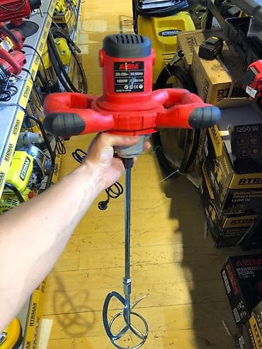 Строительные миксеры: Электрический строительный миксер ALEM Описание: - Мощность: 1600 Вт — 1