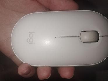 Настольные ПК и комплектующие: Беспроводная мышь Logitech Pebble M350, цвет белый. Бесшумная Имеет — 1