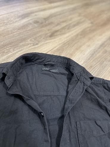 nike tech flece: Комплект мужской в стиле total black - Рубашка MAAG, черная: - — 3