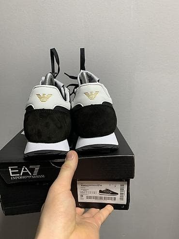 размеры джинсы таблицы мужской одежды: Мужские кроссовки, 39, 39.5, Ea7, Новый, цвет - Черный — 2