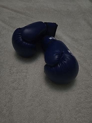 third edition solution: Боксерский шлем Adidas, синий цвет. Боксёрские перчатки Top Ten, синий — 3