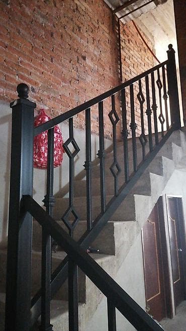 Лестницы и комплектующие на заказ: Изготовление перил Материал: Кованное железо, Для дома — 2