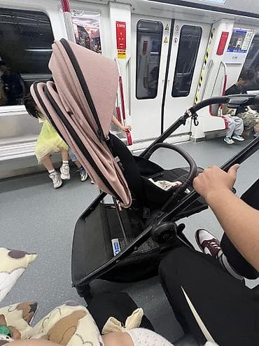 Коляскалар: Балдар арабасы, Башка бренд, түсү - Кызгылт, Колдонулган — 4