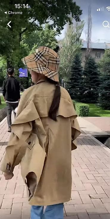 брюки трубы: Бежевый тренч/плащ свободного кроя Уверсальная база в гардеробе. на — 1