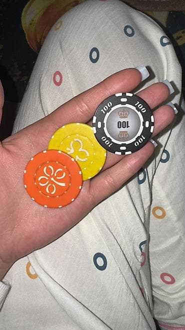 шары для бильярда: Покерные фишки, набор. - Материал: композит/ABS с вставками под — 2