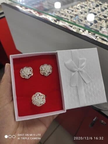 свадебные наборы ручной: Набор украшений, Проба 925, Женские, Новый — 2