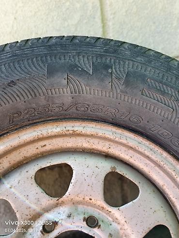 9 5j: Колеса в сборе 255 / 65 / R 16, Запаска, Внедорожные (АТ/МТ), Железные — 3