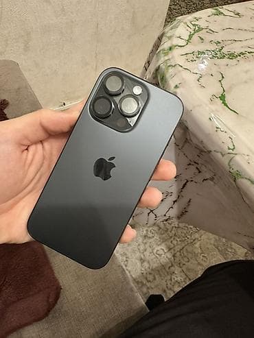 IPhone 16 Pro, Б/у, 256 ГБ, Black Titanium, Защитное стекло, Чехол, 89 %