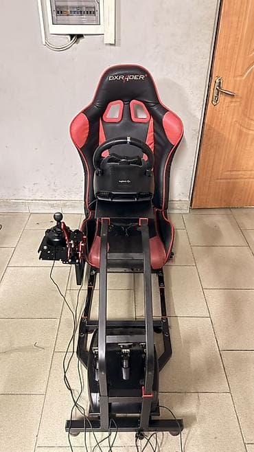 metta samurai: Игровой гоночный кокпит для автосимуляторов с креслом DXRacer, рулем — 2
