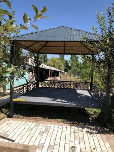 кровать качеля: Тапчан 3 x 3 x 3 м, Металл — 29