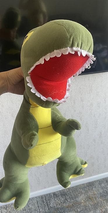 emo robot: Мягкая игрушка «Динозавр T‑Rex», большой - Материал: мягкий — 1