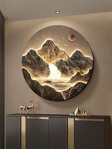 Картины и портреты: Настенная панель с подсветкой «Горный пейзаж» Скоро в наличии — 5