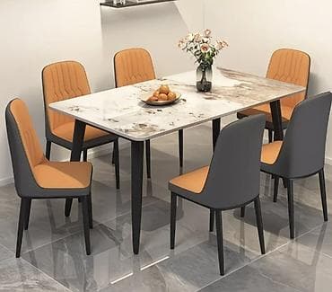 coffee table: Кухонный стол и стул, цвет - Белый — 1