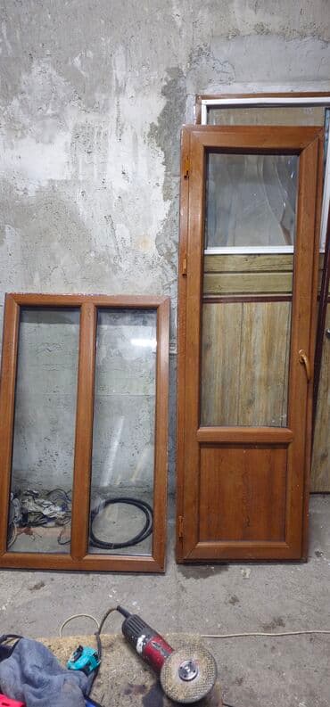 жалюзийные двери бишкек: Межкомнатная дверь со стеклом, цвет - Белый, 212 * x 84 см, Б/у — 2