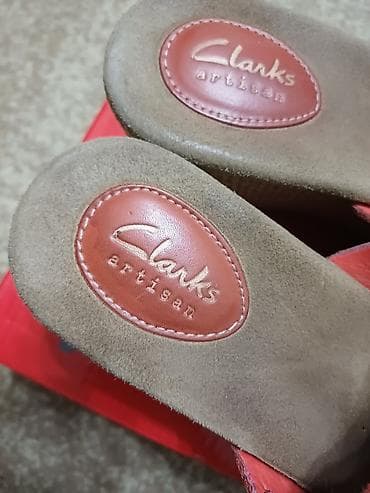 кожан: Босоножки, 37, 37.5, 38, Clarks, Б/у, цвет - Оранжевый — 5
