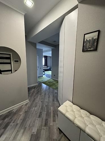 osh flat: 2 комнаты, 77 м², Золотой квадрат Элитка, 6 этаж, Дизайнерский ремонт — 2