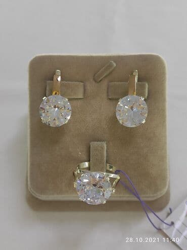 свадебные платья от производителя: Набор украшений, Проба 925, Женские, Новый — 3