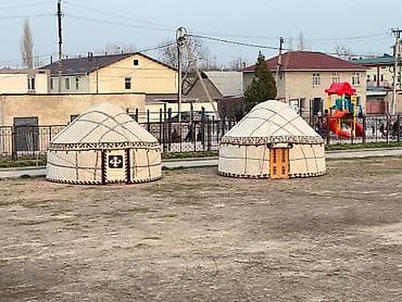 Аренда юрты, Каркас Деревянный, 85 баш, С полом, Самовар, Стол