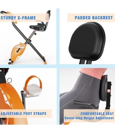 купить домашний тренажер велосипед: CITYSPORTS Складной велотренажер Складной домашний велосипед со — 4