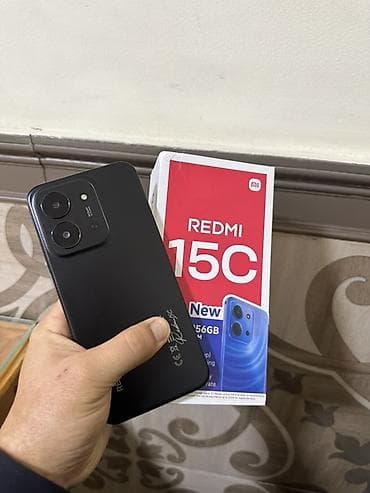Redmi, Redmi 15C, Б/у, 256 ГБ, цвет - Черный, 2 SIM