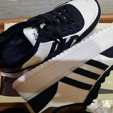 Сапоги: Кроссовки утеплённые, черно-белые - Верх: искусственная кожа с — 1