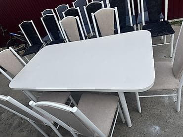 кухонные стулы: Кухонный стол и стул, Новый, Самовывоз, Платная доставка, цвет - Белый — 5