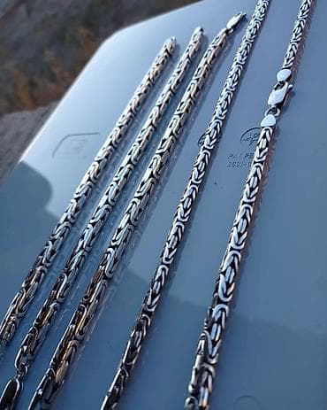 Жеке буюмдар: Серебряные Цепи и Браслеты Ручная работа 925-960 проба — 2