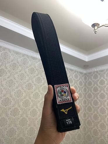 уни формы: Черный пояс оригинал ijf разрешение имеется качественно пришитый — 1