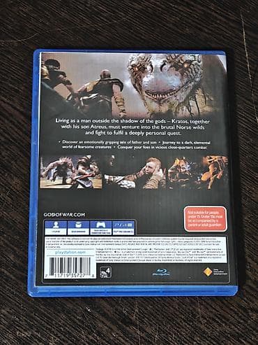 psp 2000: God of War (PS4) — Диск в хорошем состоянии, обложка на коробке не — 2