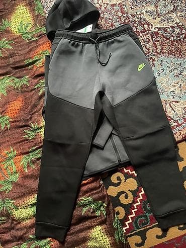 tech flecee: Nike Tech Fleece — комплект худи на молнии + джоггеры - Цвет — 3