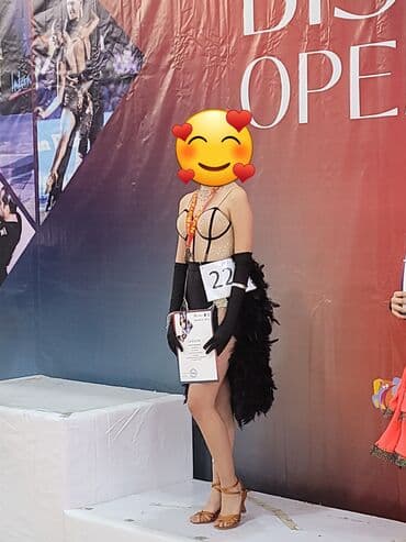 Продаю платье для танцев латина 10000 сом бежевый верх чёрный низ at lalafo.kg Продаю платье для танцев латина 10000 сом бежевый верх чёрный низ