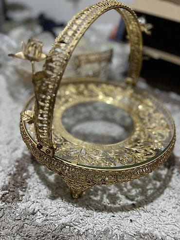 кухиний: Декоративная подставка/сервировочное блюдо с ручкой - Материал — 2