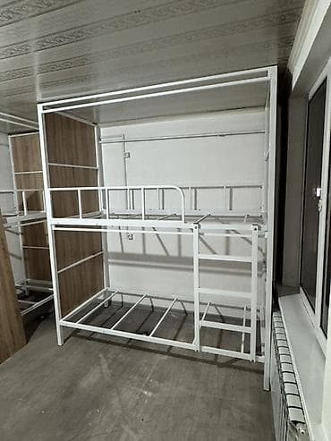 Эмерек чогултуу: Двухъярусная металлическая кровать - Прочная сварная рама из — 5