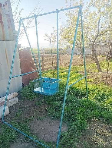 зонтик чатыр: Садовые качели Металл, Со спинкой, Без крыши — 2