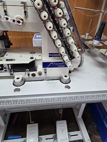 машинная вышивка: Промышленная вышивальная машина Anysew AS008 - Тип: многоигольная — 3