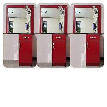 Парикмахерская тумба с зеркалом. 3шт всего за 5000сом - Компактный