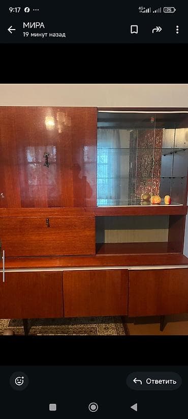 ищу диван бу: Гарнитур для зала, Дерево, цвет - Коричневый — 9