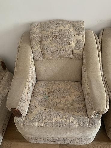 бу диван куплю: Комплект мягкой мебели, цвет - Бежевый — 3