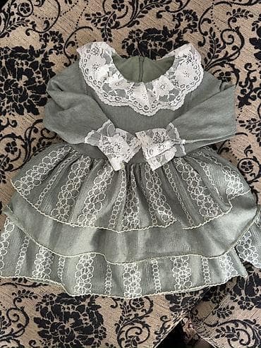 Детское платье, цвет - Зеленый