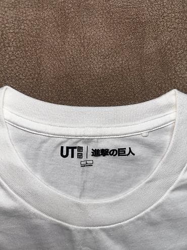 Эркектер кийими: Эркектердин футболкасы, L, Uniqlo, Жаңы, түсү - Ак, Өзү алып кетүү, Акысыз жеткирүү, Акылуу жеткирүү — 4