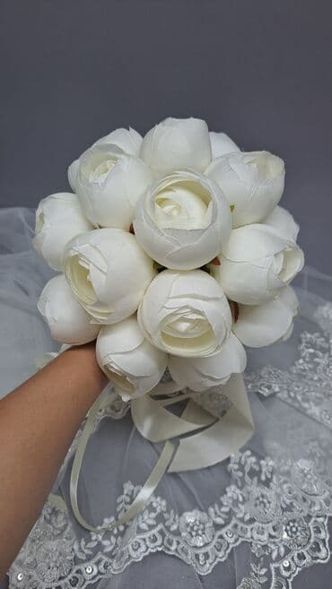 свадебные платья с закрытым верхом: Свадебный аксессуар, Новый, цвет - Айвори — 12