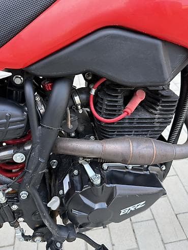 mr moto: Эндуро мотоцикл BRZ MX (декали GRZ/MP), красно-белый. Характеристики — 4